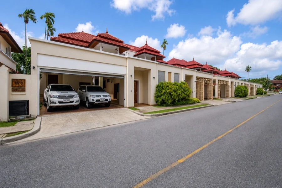 Laguna Links Villa estate street row Laguna Phuket Bang Tao