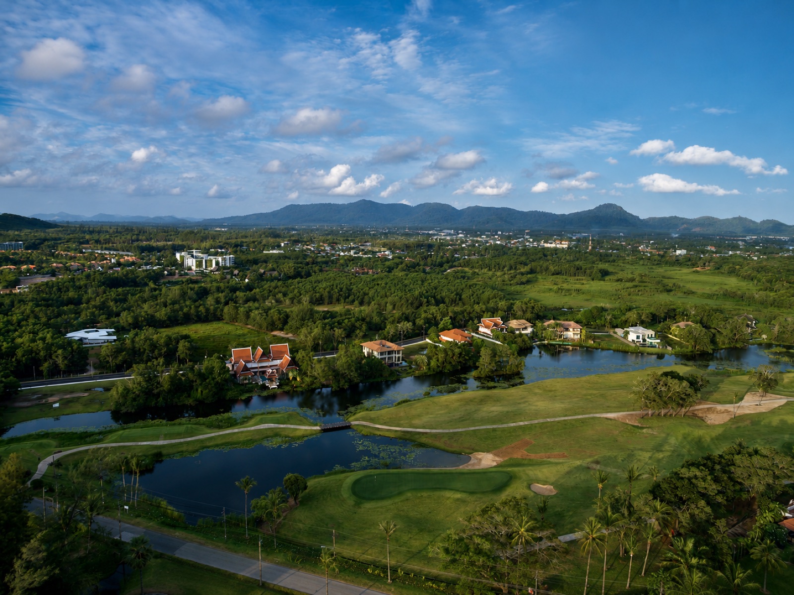 Laguna Links Villa golden sunset lake golf community Laguna Phuket